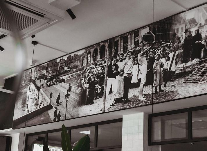 Cozy terrace at Hotel de la Bourse, perfect for a drink in Maastricht, South Limburg.