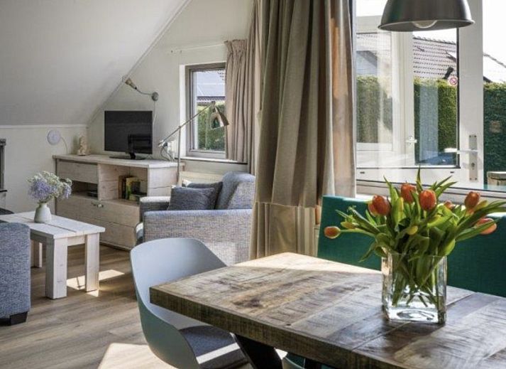 Sea holly vacation home in Formerum, Terschelling with sunny terrace and green surroundings on the Wadden Islands.
