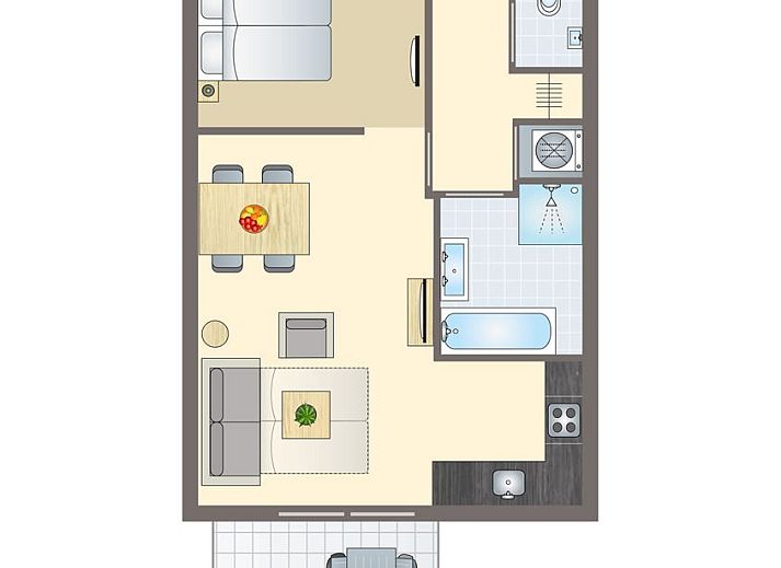 Unterkunft 020152 - Bungalow Vlieland - Vlieduyn | 2-4-persoons appartement | 2-4CA