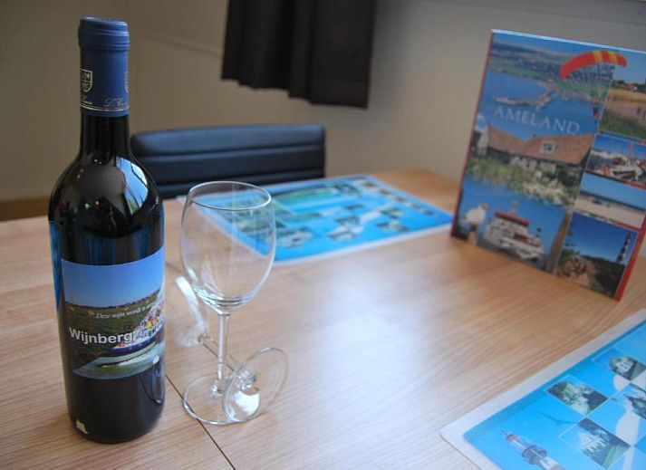 Stijlvolle woonkamer in Wijnberg Appartementen, Hollum, Ameland met grijze bank.