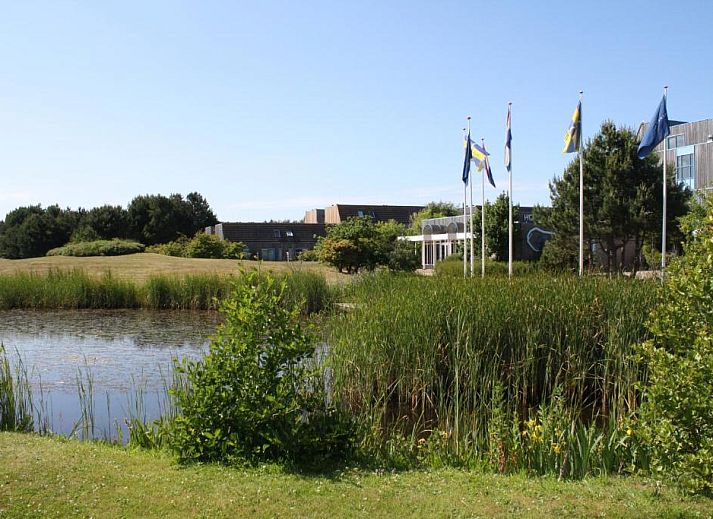 Spacious living room with modern furniture in Apartment Amelander-Kaap TIME-OUT with SWIMMING POOL, Hollum, Ameland.