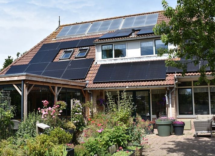 Gemuetliches Wohnzimmer im modern eingerichteten Ferienhaus in Oosterend auf Terschelling.