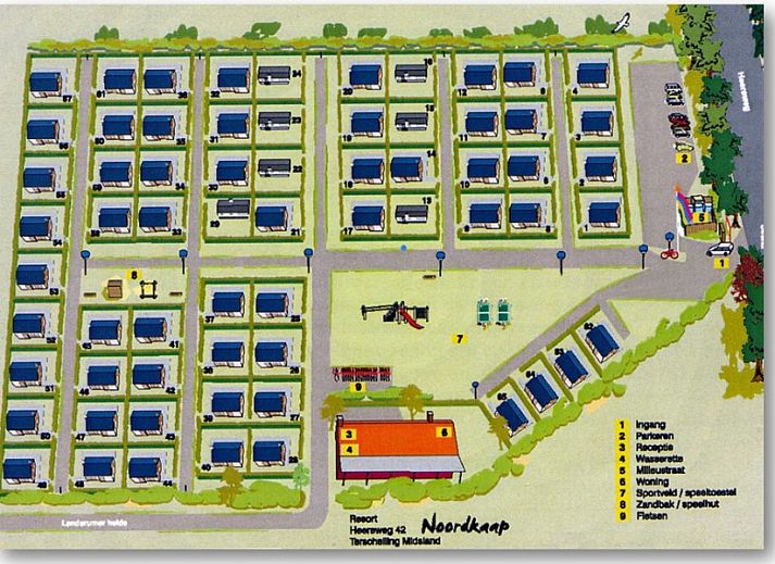 Beautiful natural surroundings around Dunamar chalet in Midsland Noord, Terschelling.