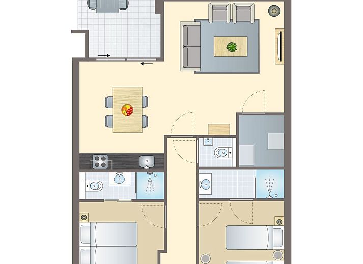 Verblijf 032217 - Bungalow Terschelling - 4-persoons appartement | 4C2