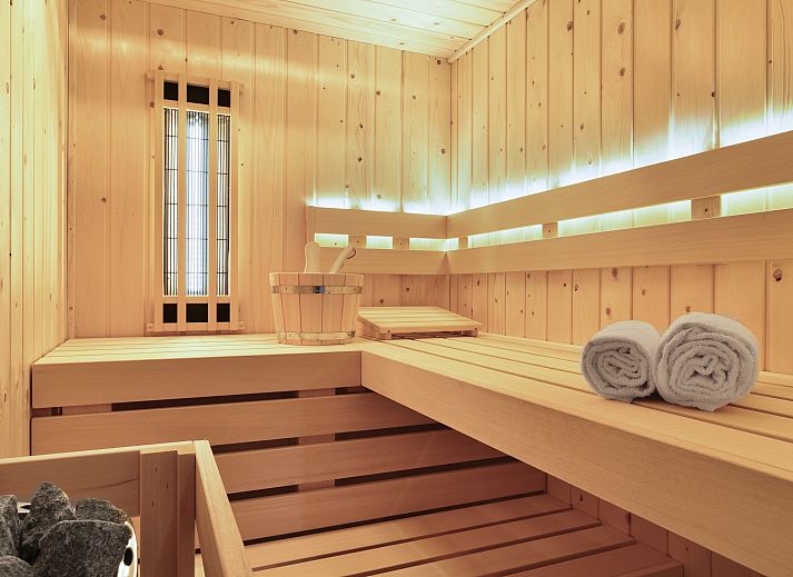 Relax in the sauna of the 4-6L apartment in West Terschelling on the Wadden Islands.
