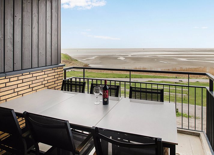Stylish living room in the 4-6L apartment, West Terschelling, Wadden Islands.