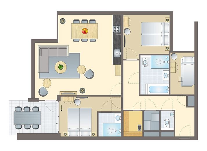 Unterkunft 032242 - Bungalow Terschelling - 4-6-persoons appartement | 4-6L