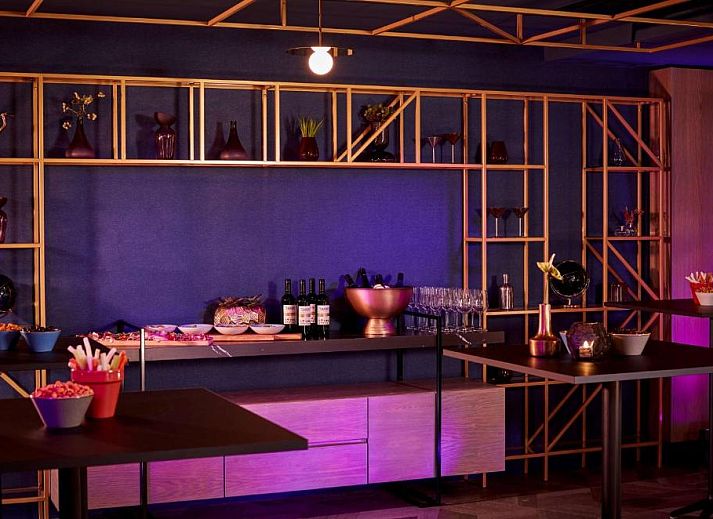 Elegante receptie van Park Plaza Utrecht, vakantieappartement in Utrecht met moderne inrichting en gastvrije sfeer.