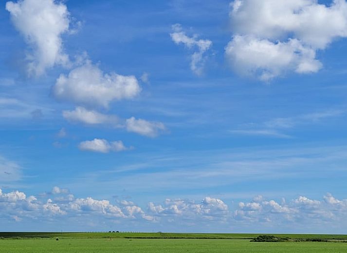 Moderne keuken in Vakantiehuis in Ballum, Ameland, compleet met apparatuur.