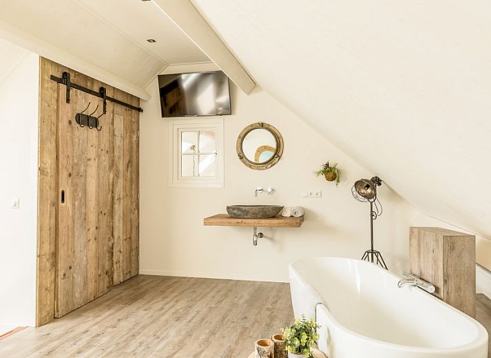 Gruene Umgebung von Chill on Ameland Ferienhaus in Ballum, Ameland mit Terrasse.