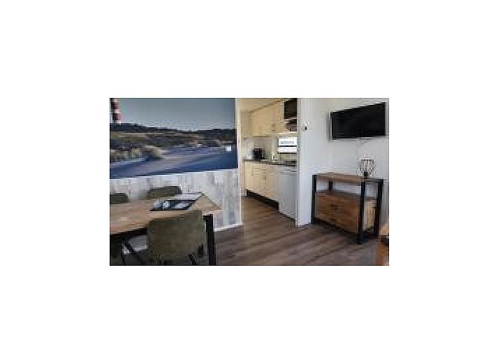 Bedroom with bunk beds in Oester 167 chalet, Ballum, Ameland ideal for families.