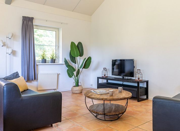 Gemuetliches, modern eingerichtetes Wohnzimmer im Ferienhaus Arcoz, Ballum, Ameland.