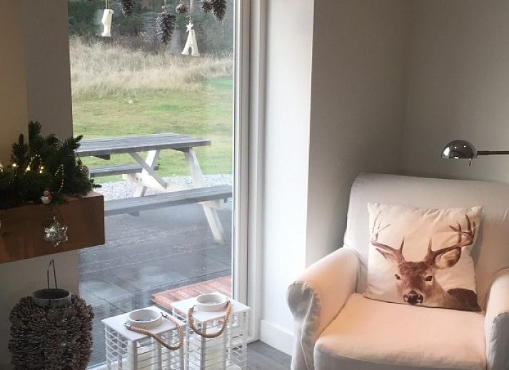 Uitzicht op Wellnessvilla Zee & Zo en omgeving in Buren, Ameland met nabijgelegen strand en natuur.