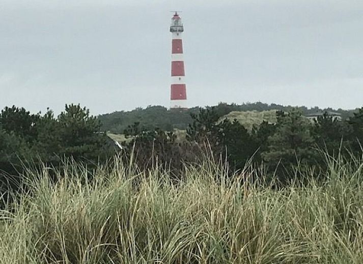 Dining area in mobile home De Hout, Buren, Ameland for comfortable meals.