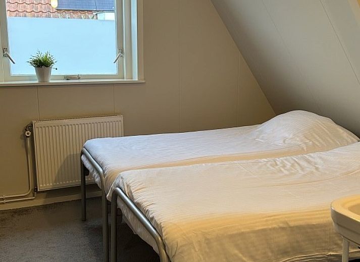 Winterliche Atmosphaere im Ferienhaus Oerd in Hollum, Ameland, verschneit.
