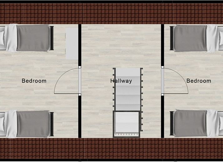 Gezellige zithoek in vakantiehuis Onder de Pannen! op Ameland, Waddeneilanden.