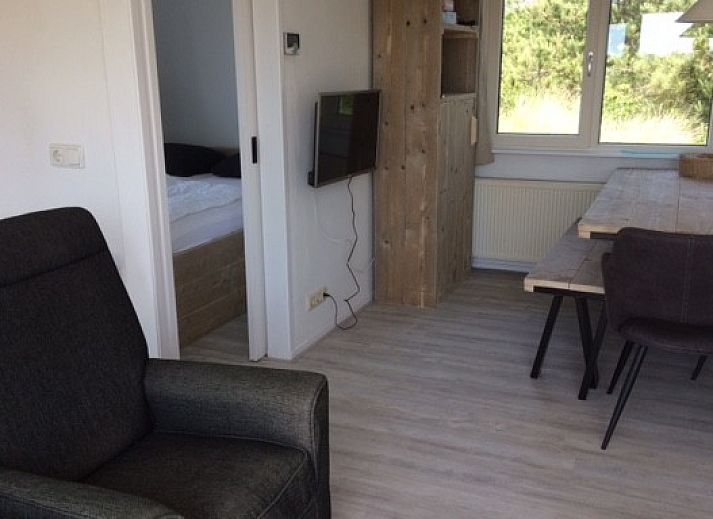 Charmantes Parnassia-Ferienhaus in den Duenen von Nes, Ameland, mit Panoramablick.