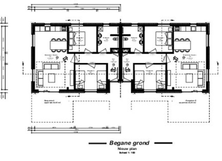 Stylish living room of Nesserduinen 42C in Nes, Ameland. Vacation home with modern furnishings and garden views.