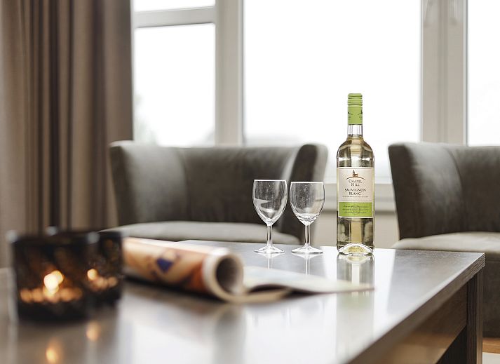 Plattegrond van Ameland State 2-persoons appartement in Nes, Ameland, Waddeneilanden, met moderne indeling.