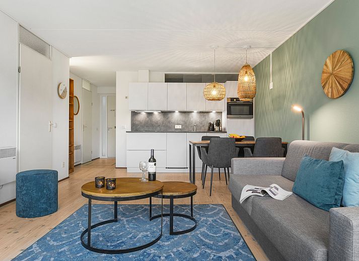 Exterior of Ameland State 4-person apartment in Nes, Ameland with balcony and terrace.