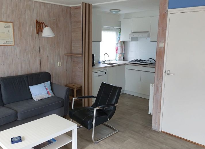 Bungalow Margot in Nes, Ameland with sunny terrace and green surroundings.