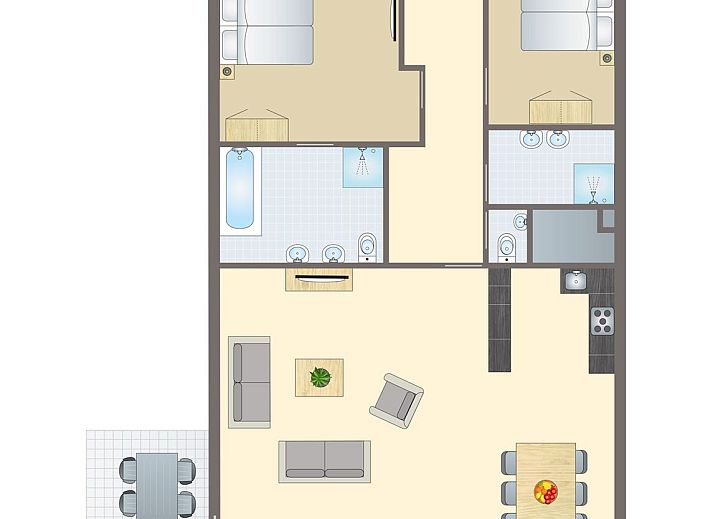 Verblijf 050178 - Bungalow Schiermonnikoog - Vitamaris | 4-persoons appartement | 4L1