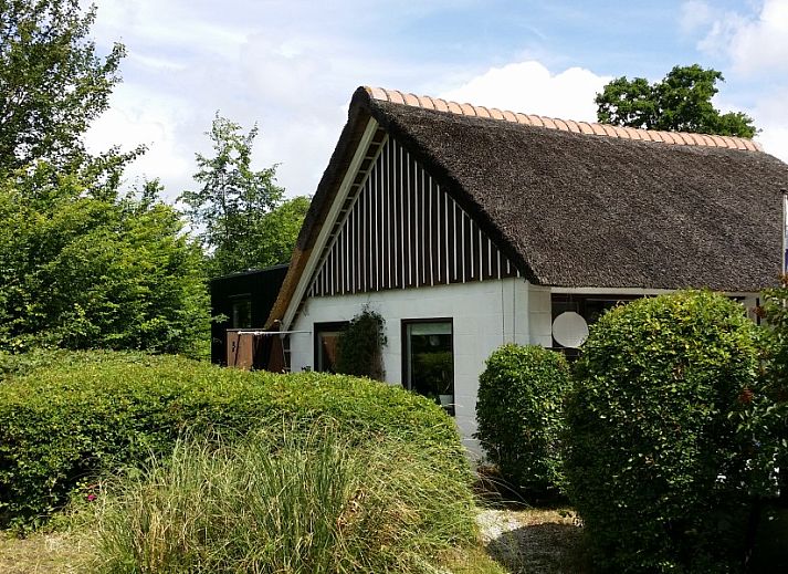 Gezellig terras van strandhuis De Botter in Makkum, met comfortabele zitgelegenheid nabij het IJsselmeer.
