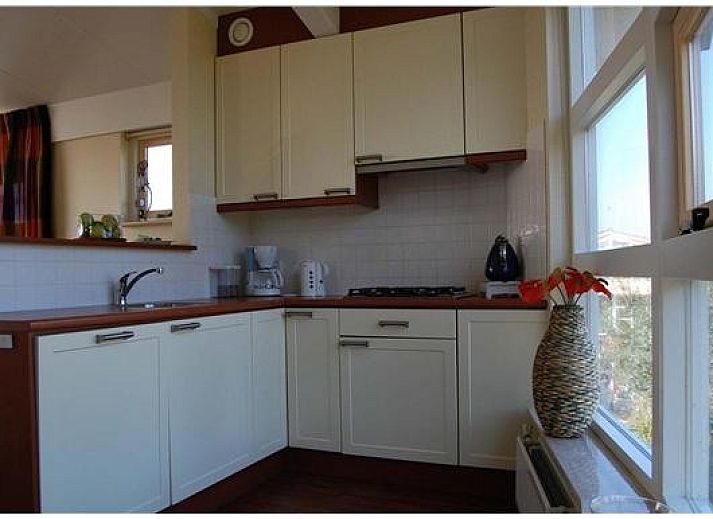 Aerial view of Workum and the IJsselmeer, showing Watervilla Noorderbries type Lisdodde in the Frisian Lakes.