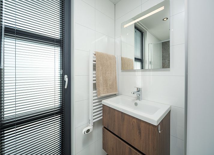 Panoramablick von der Dachterrasse des freistehenden Hauses in Workum, mit Blick auf die Natur und das IJsselmeer.