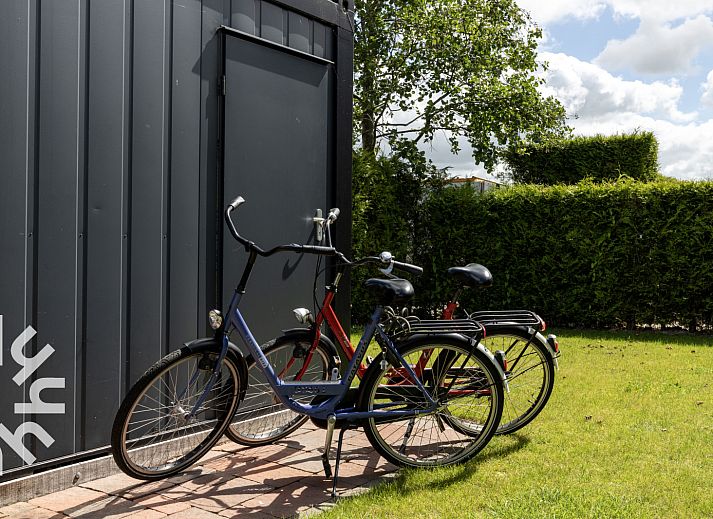 Ruim terras bij FR095 vakantiehuis in Lemmer, ideaal voor buiten dineren aan de Friese meren.