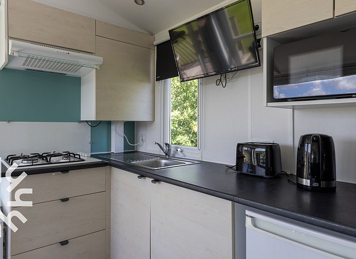 Geraeumiger Garten mit Grill im Ferienhaus FR358 in Lemmer, Friesische Seen.