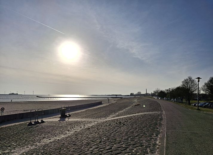 Der grosse Garten des Ferienhauses FR452 in Lemmer ist ideal fuer Aktivitaeten im Freien am IJsselmeer.