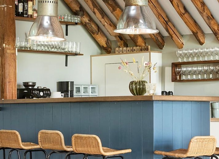 Kunstzinnig beeldhouwwerk bij Vakantiehuisje in Piaam, met uitzicht op weidse velden en het IJsselmeer.