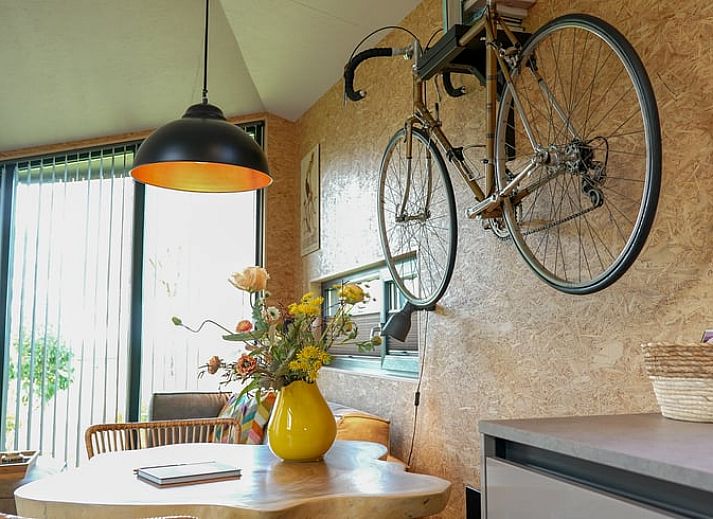 Cozy bedroom in Holiday Home in Koudum overlooking the Frisian lakes, ideal for a relaxing stay in nature.