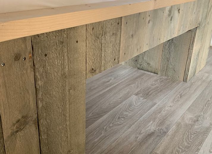 Buitenkant van Vakantiehuis in Elahuizen, omgeven door de natuur van Fluessen.