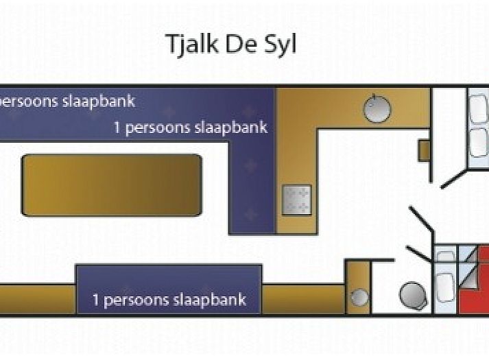 Segelboot De Syl auf den friesischen Seen bei Gaastmeer, ideal fuer einen abenteuerlichen Aufenthalt auf dem Wasser.