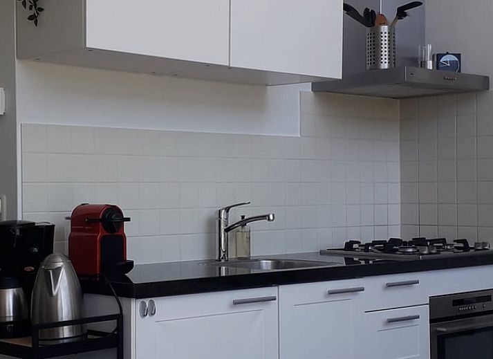 Gemuetliches Wohnzimmer im Ferienhaus in Gaastmeer mit Blick auf den gruenen Garten, ideal fuer Entspannung an den friesischen Seen.