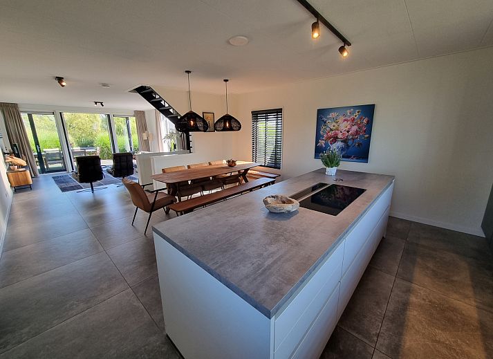 Helles Wohnzimmer des Ferienhauses FR503 in Balk, Slotermeer.