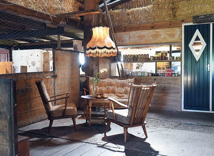 Stijlvolle keuken in Huisje in Echtenerbrug, vakantiehuis aan het Tjeukemeer, Friese meren.