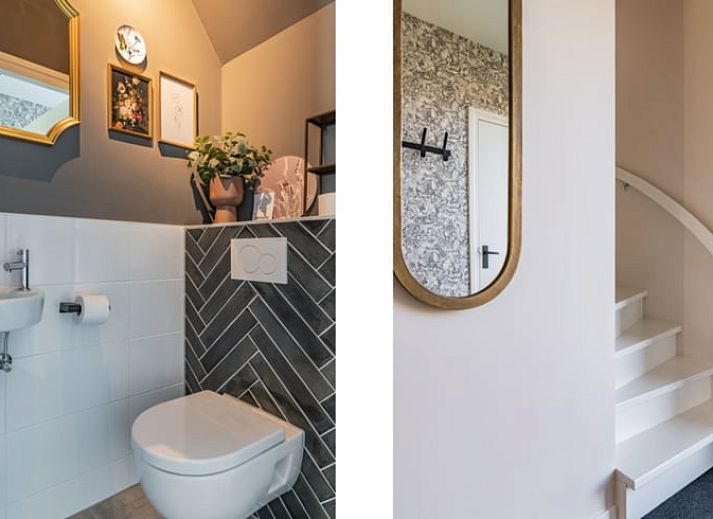 Uitzicht vanaf het terras van Huisje in Sint Nicolaasga op de Langweerderwielen tijdens zonsondergang.