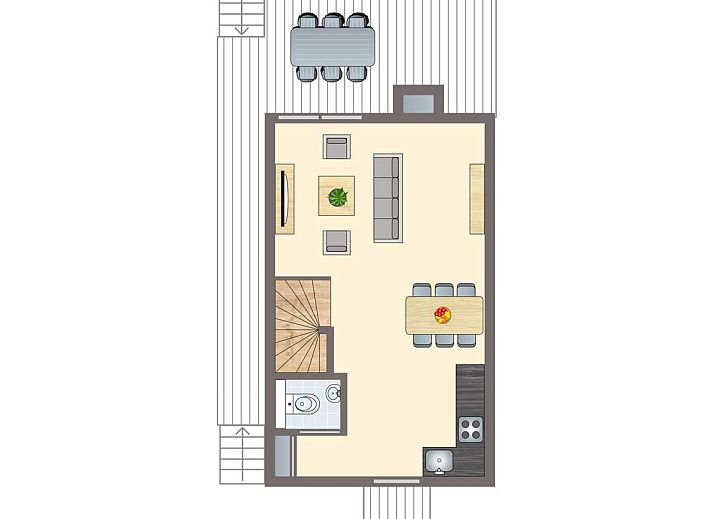 Guest house 120242 - Bungalow Sneekermeer - Waterpark Sneekermeer | 4-6-persoons woning | 4-6C