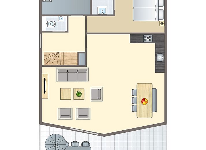 Unterkunft 120247 - Bungalow Sneekermeer - Waterpark Terherne | 6-8-persoons waterwoning - Buitenvaart 