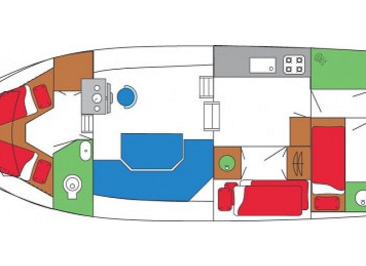 Verblijf 120710 - Boot Fluessen - Saint Tropez Denautic 
