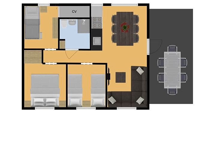 Guest house 120742 - Tent house Sneekermeer - Tentvilla de Potten