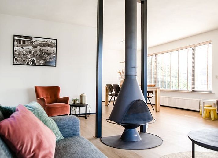 Spacious terrace of Cottage in Akkrum, a vacation home in Sneekermeer, Frisian Lakes, perfect for outdoor meals.