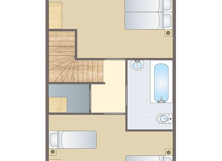 Esonstad 4-persoons maisonnette 4B1 in Anjum, charmante gevels in Lauwersmeer.