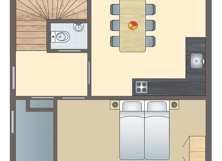 Unterkunft 1605194 - Bungalow Lauwersmeer - Esonstad | 6-persoons woning - Waterwoning | 6D3