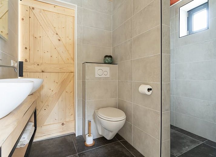 Spacious living room of Cottage in Spier overlooking nature in Drenthe.