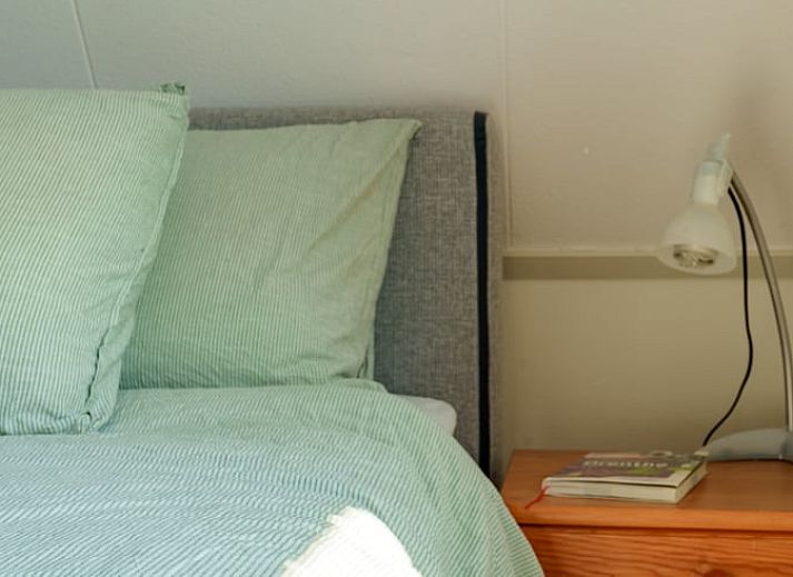 Gezellige tuin bij Vakantiehuis in Schoonloo, Midden Drenthe, met terras en groen.