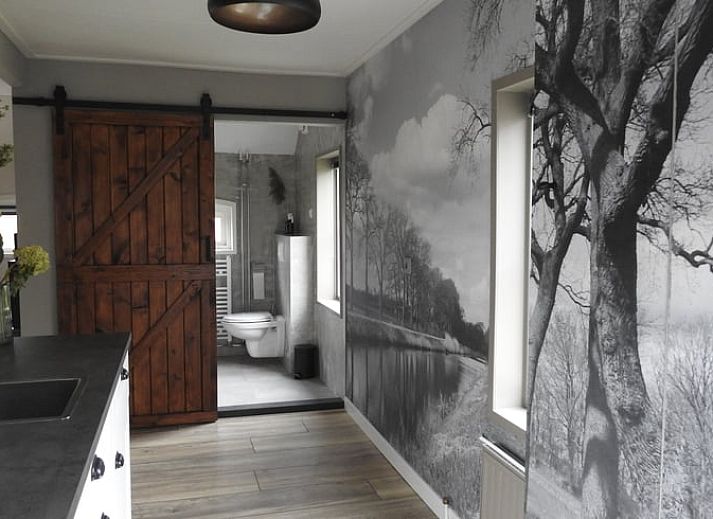 Vakantiehuis in Beilen, Midden Drenthe met terras en herfstige tuin.